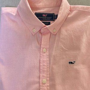 Vineyard Vines Boys' Cotton Solid Shirt Size M (12-14)